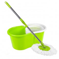 New Easy Clean Bucket Spin Mop Green